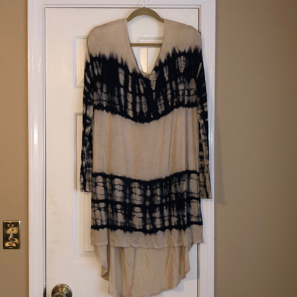 Long Sleeve Tie-Dye Tunic